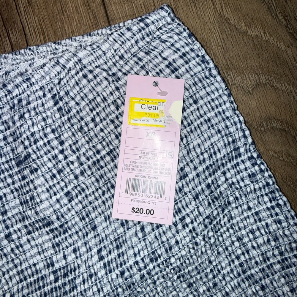 Wild Fable Navy and White Textured Shorts - Picture 3 of 4